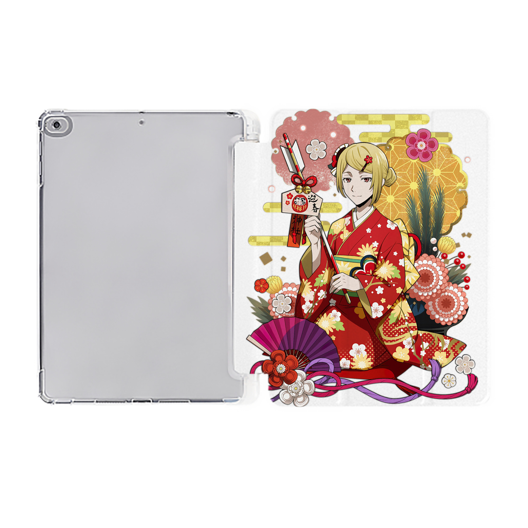 （画像用） 文豪ストレイドッグス Bungo Stray Dogs IPad ケース ペン収納付き 三つ折りスタンド PUレザー×シリコン 対応機種9.5/10.5/10.9インチ